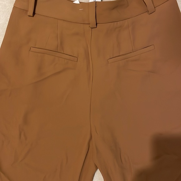 NWT Jason Wu Essential Pleated Suit Pants in tan/camel size medium - Picture 8 of 8